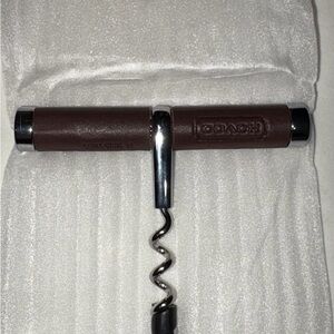 Coach Brown and Silver Corkscrew